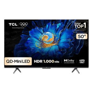 Smart TV TCL 50 Polegadas QLED Mini LED 4K C6KS WiFi Bluetooth Google TV HDR10+